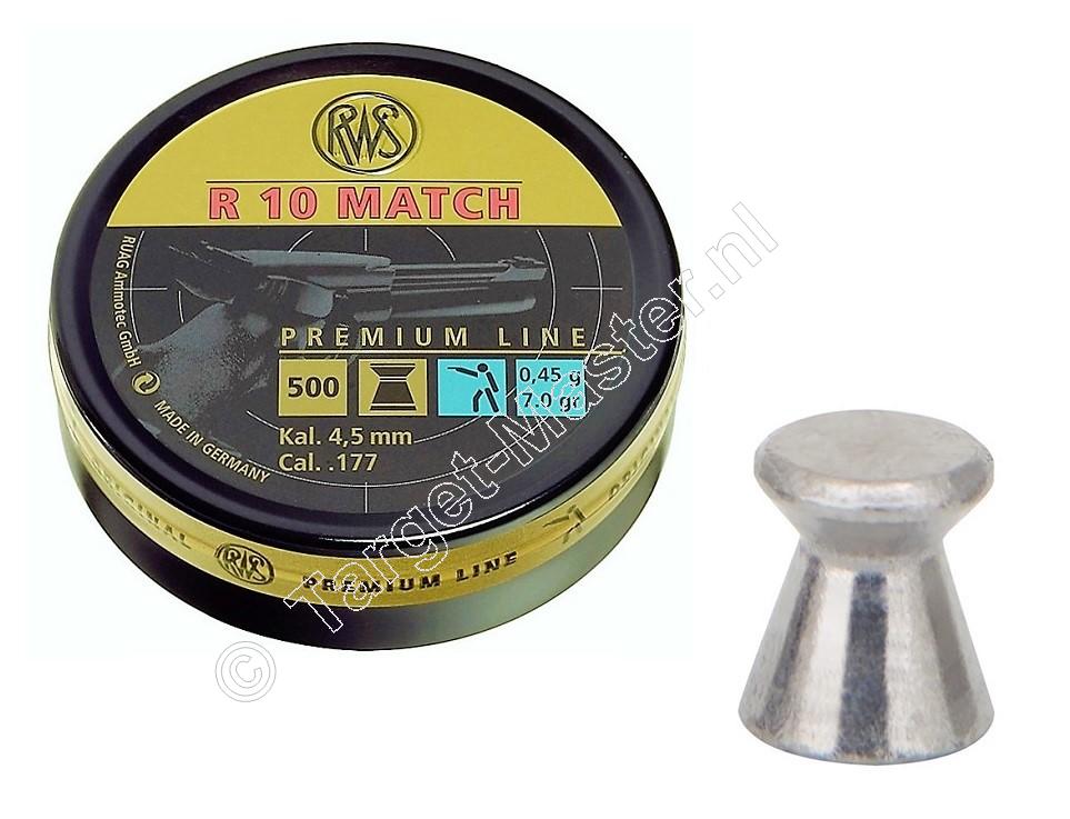 RWS R10 Match Pistool 4.50mm Luchtdruk Kogeltjes blikje 500